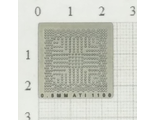 Трафарет BGA для реболлинга чипов компьютера ATI 1100/1150/AMD/216MQA6AVA12FG 0,5мм