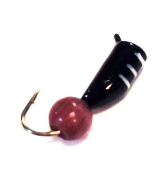Мормышка вольфрамовая Столбик чёрн бис глаз вес.0.91gr.13mm. d-3.0mm,