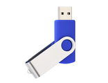 USB FLASH-КАРТА под нанесение пластик-металл UL101P 4 GB СИНИЙ