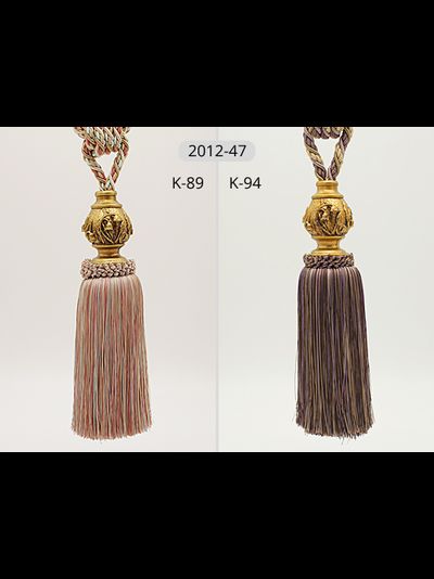Арт. 2012-47 New. Кисти для штор с цветочным декором, 85 см