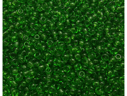 Бисер Китайский №12-7 зеленый прозрачный, 50 грамм