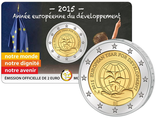 2 евро Европейский год развития. Бельгия, 2015 год