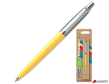 Ручка шариковая PARKER «Parker Jotter Orig Yellow», корпус желтый, детали хром, блистер, синяя. 143862