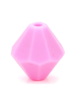 Силиконовый кристалл 13x14 мм Розовый