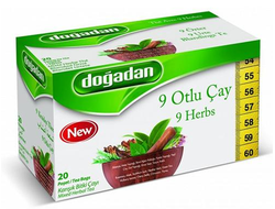 Чай &quot;9 трав&quot; (9 Otlu Cayi), 20 пакетиков, Dogadan, Турция