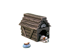 Kennel with a dog (PAINTED)