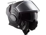 Мото шлем LS2 FF399 транформер (мотошлем), черный VALIANT NOIR