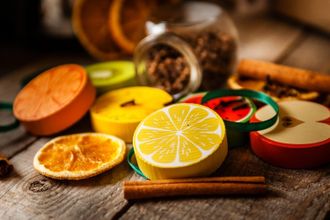 Набор елочных игрушек &quot;Фрукты&quot;