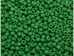 Бисер Китайский №8-47 зеленый непрозрачный, 50 грамм