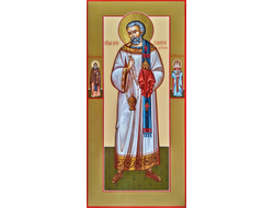 Елисей (Штольдер), Священномученик, диакон, новомученик. Рукописная мерная икона.