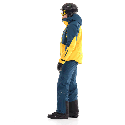 Куртка горнолыжная мужская Dragonfly Gravity Premium MAN Yellow - Dark Ocean