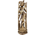 Sarasvati, сарасвати, богиня, бали, индонезия,  резьба, карвинг, резная, статуя, фигурка, статуэтка