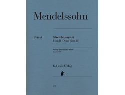 Mendelssohn: String Quartet in f minor op. post. 80
