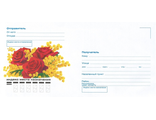 ВК-803	Почтовый конверт &quot;Роза-мимоза&quot;