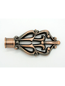 "Дамаск", наконечники плоские классические для карнизов. 16-19 мм