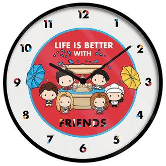 Часы Friends (Life Is Better With Friends - Chibi