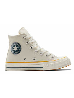 Кеды Converse Chuck Taylor 70 белые высокие с вышивкой Солнце