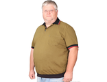 Д Рубашка-поло мужская большого размера Ф &quot;поло&quot; 1ПМ Размер 68-70  (цвет хаки)