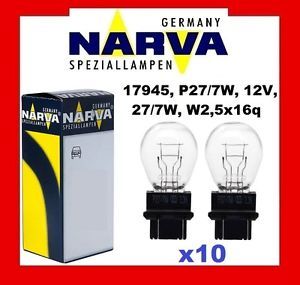 Лампа накаливания &quot;P27/7W&quot; 12В 27/7Вт &quot;W2,5x16q&quot; American types S-8 Narva (Германия)