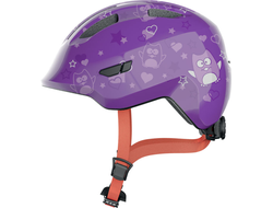Шлем велосипедный ABUS Smiley 3.0 детский, сиреневый с звездами