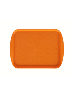 Поднос столовый 415х305 мм с ручками светло-оранжевый