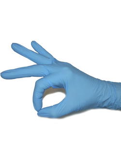 Перчатки MediOK нитриловые  (голубые/синие) М, L, XS, S, XL, 100 шт. уп.