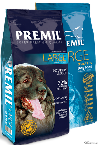 Premil Large Премил Лардж корм для собак крупных пород, с курицей 15 кг.
