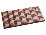 CW2448 Поликарбонатная форма для шоколада Плитка Многогранная 80 гр, Бельгия