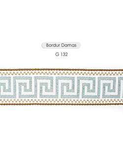 Арт. Damas Braid, серия Majestik. Жаккардовая лента с меандром