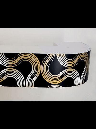 "Престиж (85)", планка отрезная для карниза ПВХ