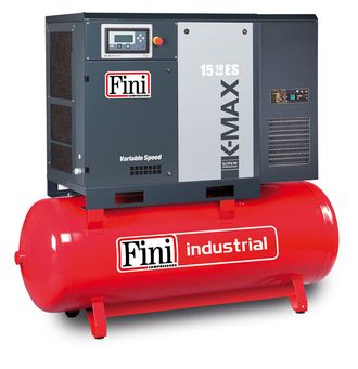 Винтовой компрессор на ресивере с осушителем, с частотником FINI K-MAX 1508-500F ES VS