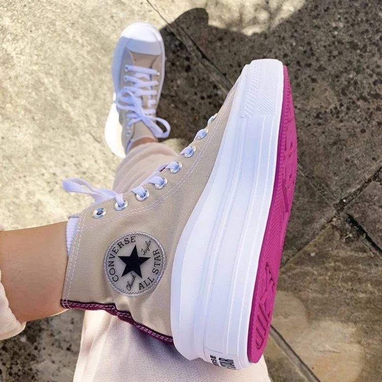 Converse All Star Move бежевые