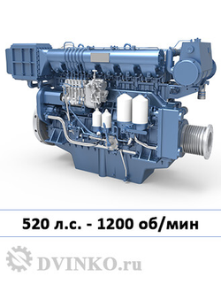 Судовой двигатель X6170ZC520-2 520 л.с. 1200 об/мин