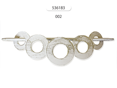 "Кольца" металлическая заколка-подхват для штор. Арт. 536183