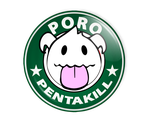 Значок или магнит Poro Pentakill