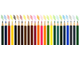 Цветные карандаши 24 цвета Creativiki, трехгранные, дерево 179324