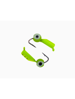 Мормышка вольфр. МАСТИВ Безнасадка 2,5  жёлтый, окунёвый глаз, 0,5гр. (зелёный) арт.144