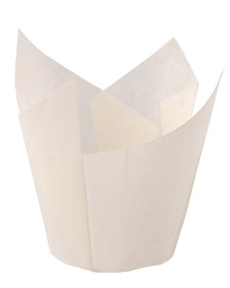 Бумажные формы Тюльпаны БЕЛЫЕ, 50*80 мм, 20 шт