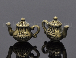 подвеска "Чайник", цвет-античная бронза