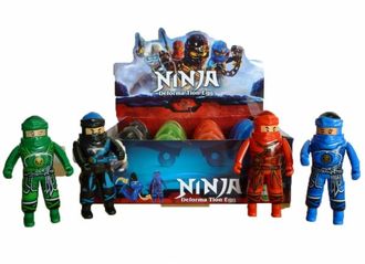 Игрушка трансформер в яйце &quot;Ninja Deformation egg&quot; Размер игрушки 12см.Фигурки супергероев складываются и помещаются в яйцо, и обратно трансформируются в фигурку. Супергерои изготовлены из безопасного прочного пластика ярких цветов.