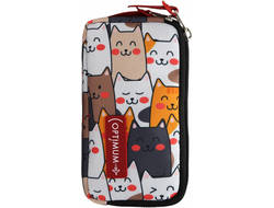 Кошелек на пояс - чехол сумка для смартфона Optimum Wallet, котики