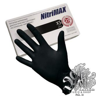 Перчатки черные нитр. "NITRIMAX" XL