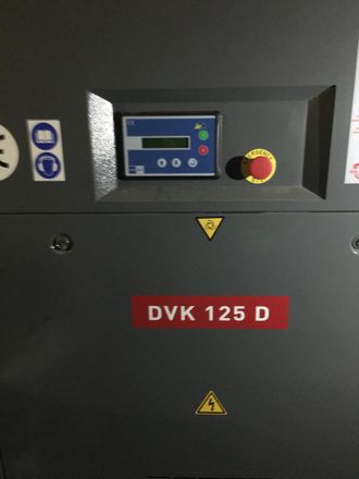 Винтовой компрессор с двигателем 90 кВт DVK125D 7,5bar