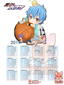 Баскетбол Куроко календарь НА ЛЮБОЙ ГОД!