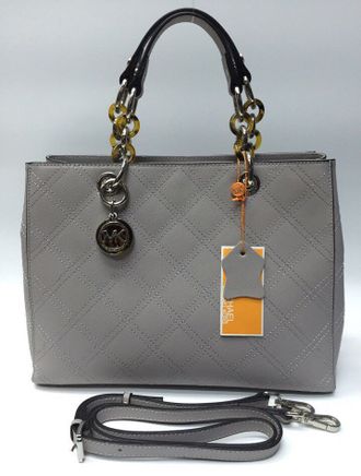 Сумка Michael Kors Cynthia Quilted Grey / Серая