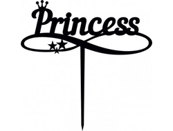 Топпер «Princess» (дерево), цвет Черный