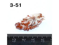 Ванадинит натуральный (щетка) №3-51: 34*16*15мм