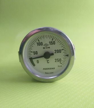 Термометр капиллярный PAKKENS Ø  60мм от 0 до 250°С, длина капилляра 2 метра Артикул: ST-524