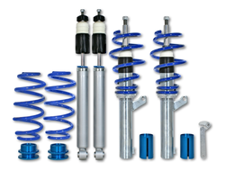 Комплект регулируемой винтовой подвески (койловеров) Jom Blueline (Джом Блюлайн) с регулировками высоты Audi A3 8P Sportback/Cabrio, TFSI/FSI, 741039
