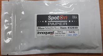 Водочувствительная бумага SpotOn 26x76 мм, 50 листов